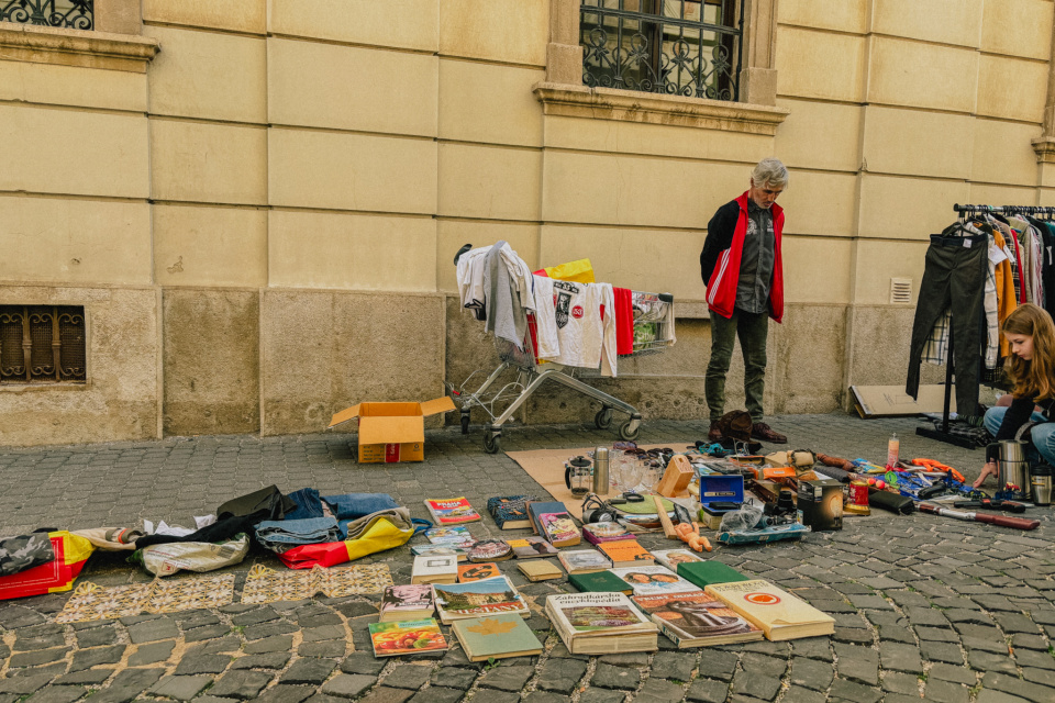 Na blšáku sme mohli nájsť aj knihy | Foto: Zuzana Benková, Trnavské rádio